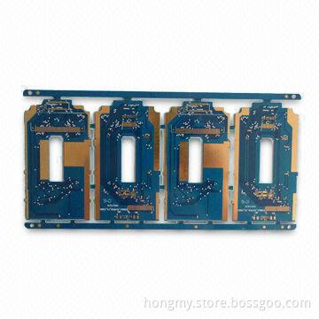 2-layer PCB with Gold Plated Finish, 0.2 to 3.8mm Finished Board Thickness